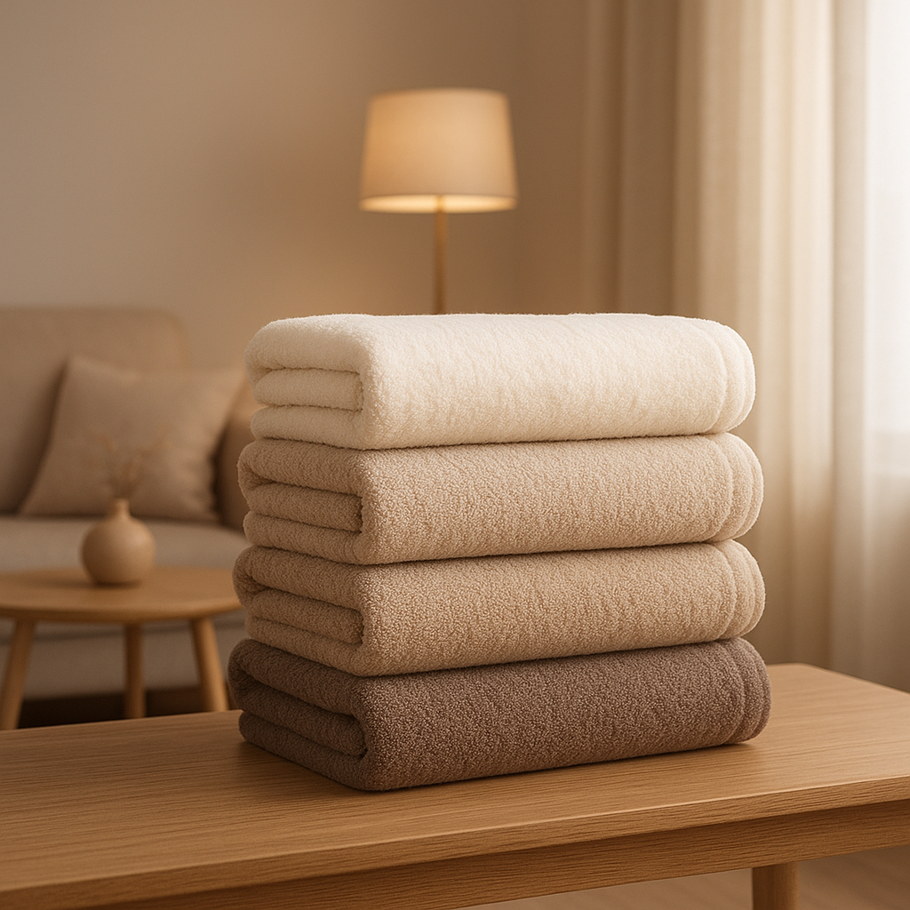 Grande serviette de bain éponge en coton pour un séchage doux et absorbant