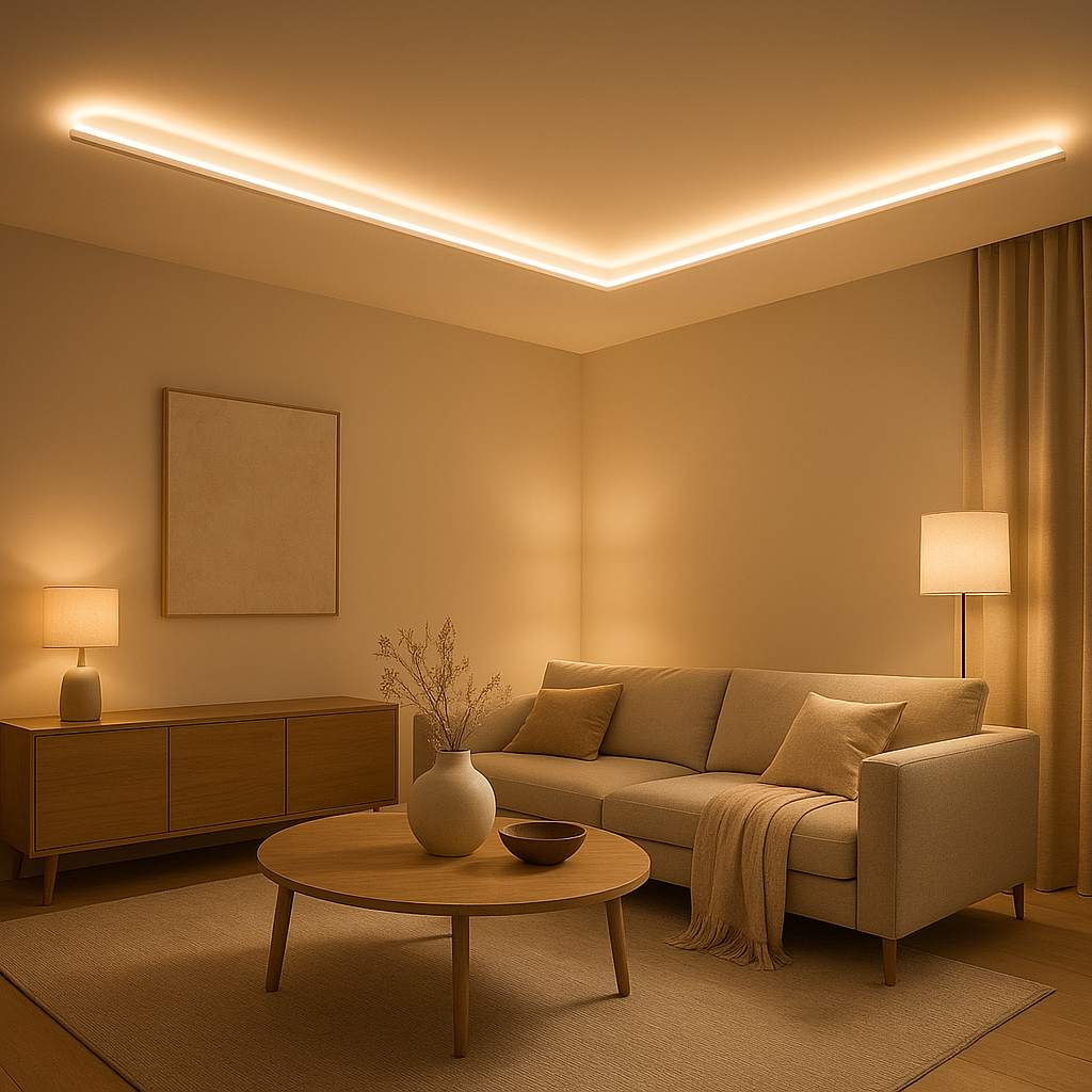 Bande LED plafond pour éclairage intérieur moderne et design