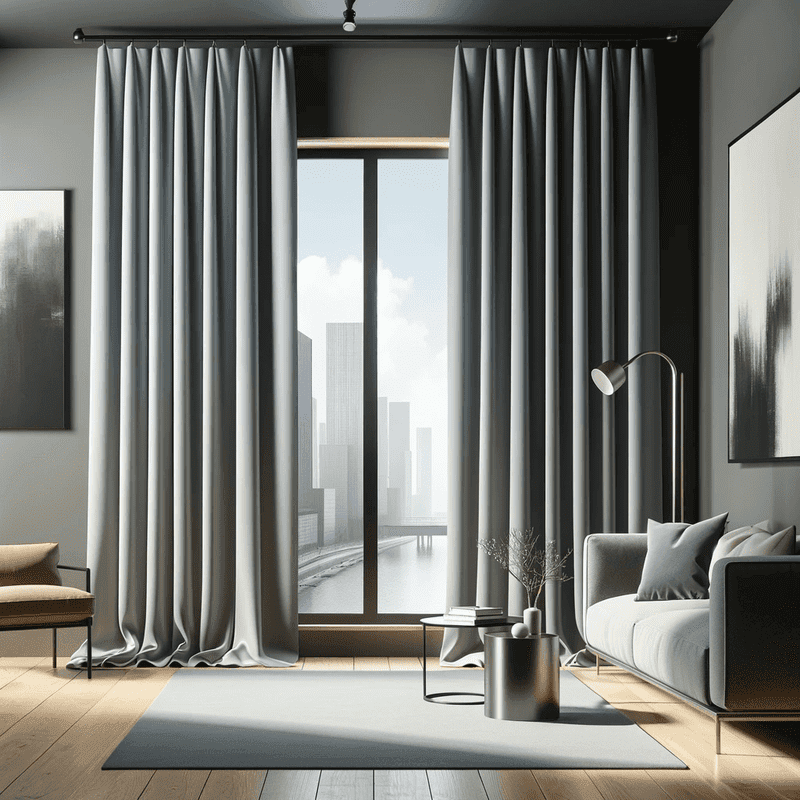 Un rideau en polyester au tombé impeccable, idéal pour habiller vos fenêtres avec élégance et simplicité.