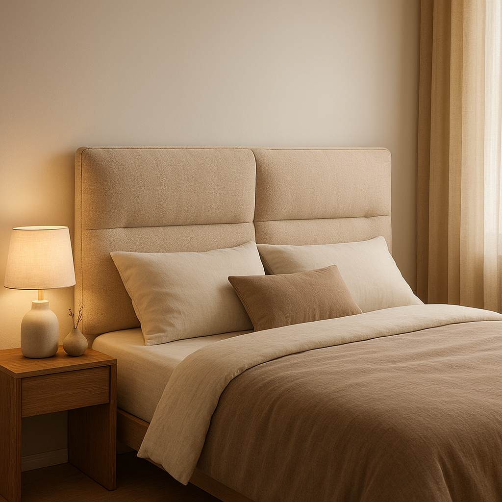 Tête de lit en coussin capitonné pour un appui-tête confortable et décoratif