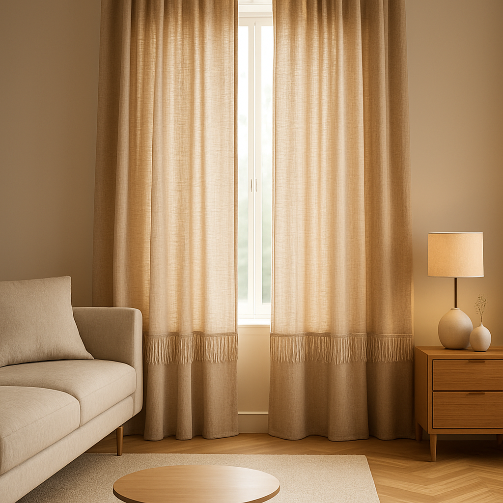 Franges rideau décoratives pour embellir vos fenêtres et intérieurs avec élégance.