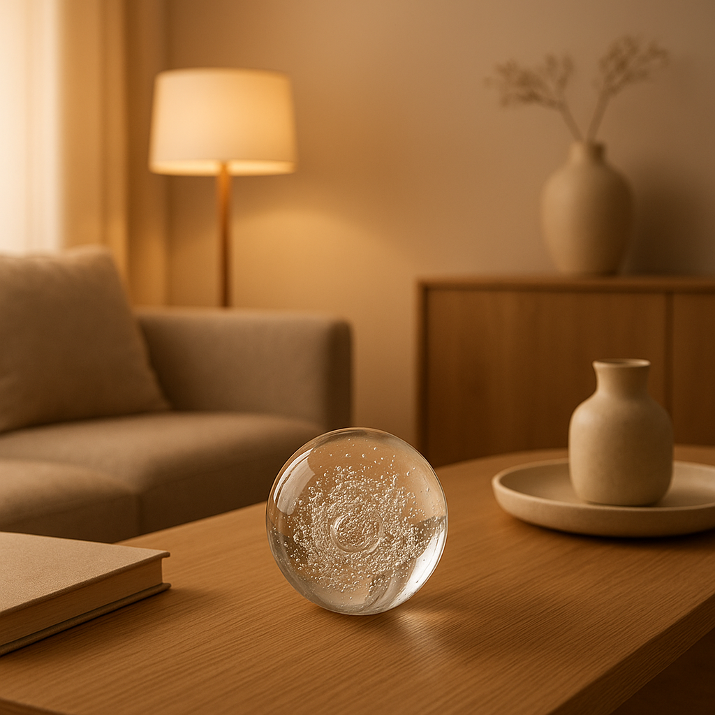 Presse-papier design en bois massif pour bureau, collection ombre intérieure