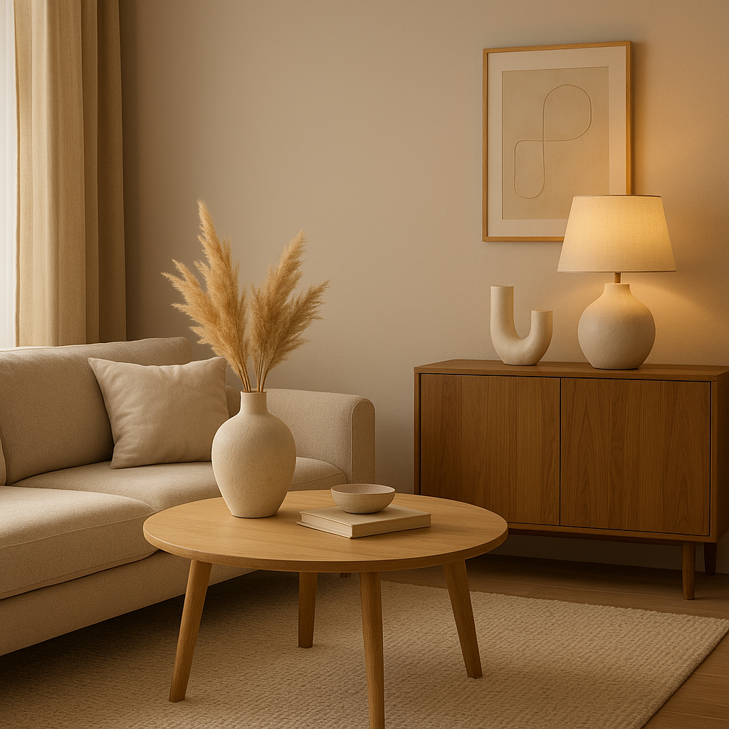 Décoration chambre adulte élégante avec tête de lit, lampes et linge de lit harmonieux