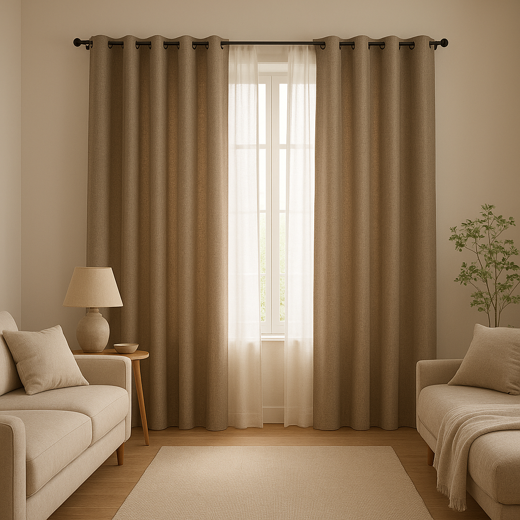 Rideaux de salon modernes pour une déco élégante et une luminosité maîtrisée