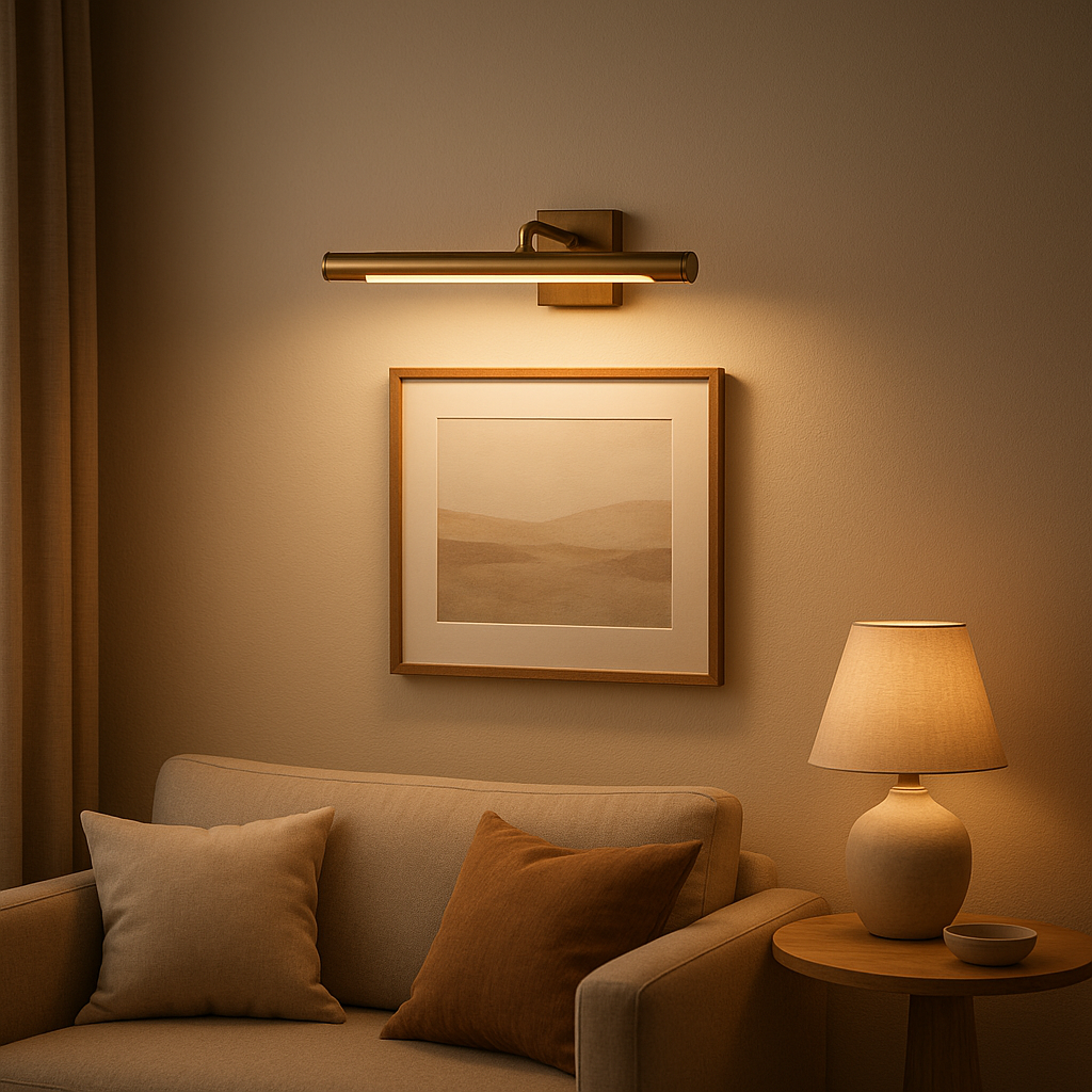 Applique murale orientable pour éclairer vos tableaux avec précision et élégance.