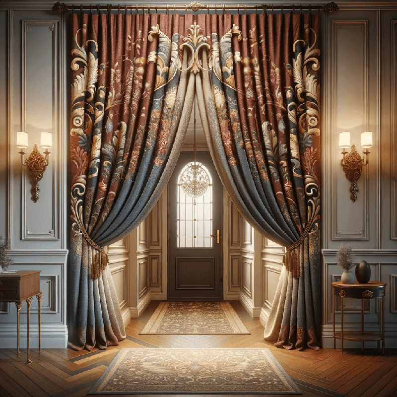Un rideau d'entrée élégant, sobre et moderne, idéal pour apporter une touche de style à votre espace dès le premier regard.