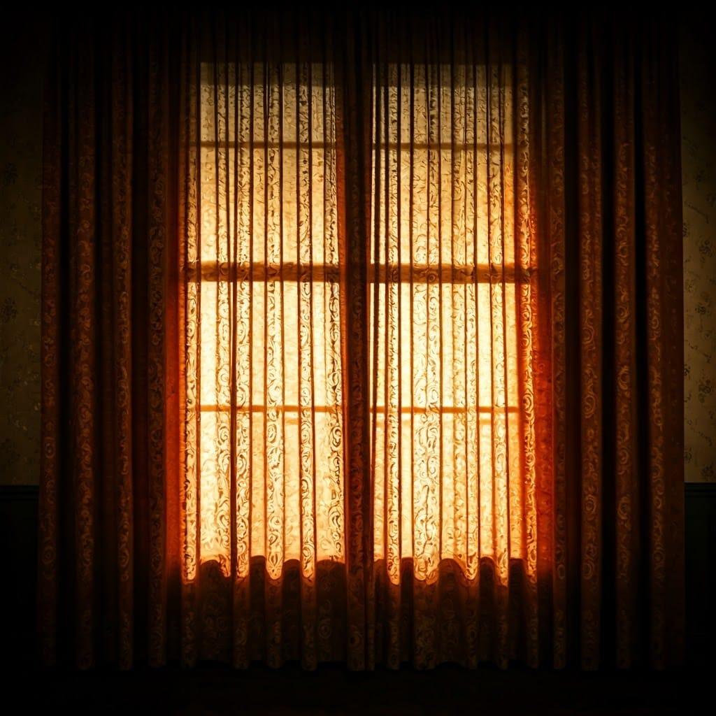 Créez une ambiance mystérieuse avec ce rideau Halloween orné de motifs effrayants, idéal pour une décoration thématique réussie.