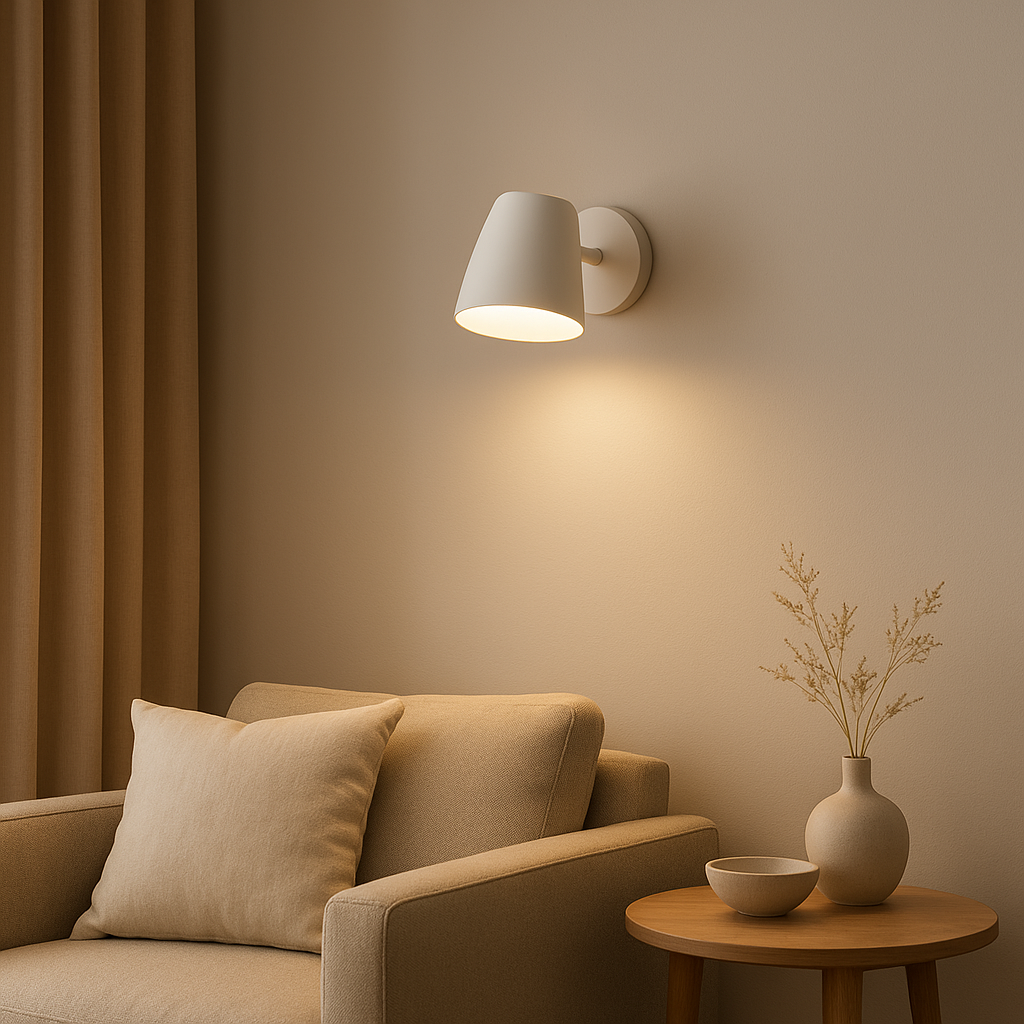 Applique murale blanche design moderne pour éclairer et décorer votre intérieur avec élégance.