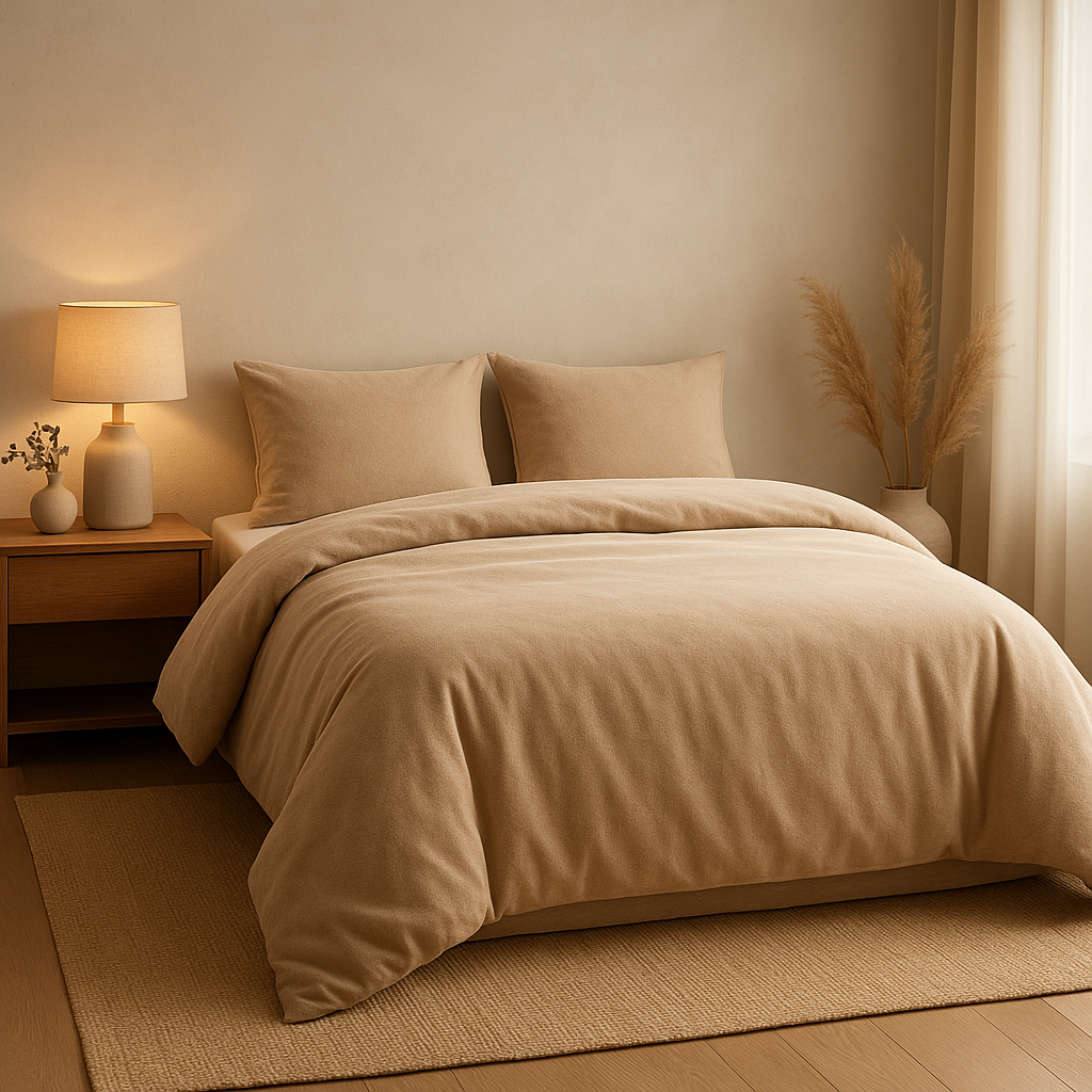 Housse de couette en flanelle douce et chaude pour un hiver confortable