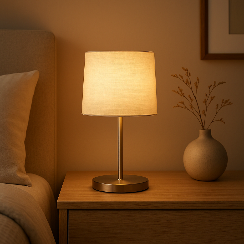Lampe de chevet tactile moderne avec variateur de luminosité et design épuré