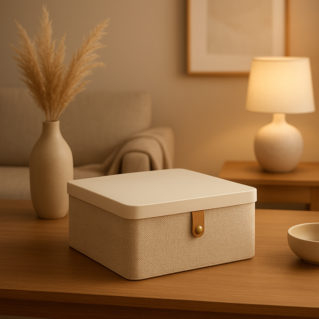 Boîte de rangement decorative en osier pour un rangement élégant dans votre intérieur