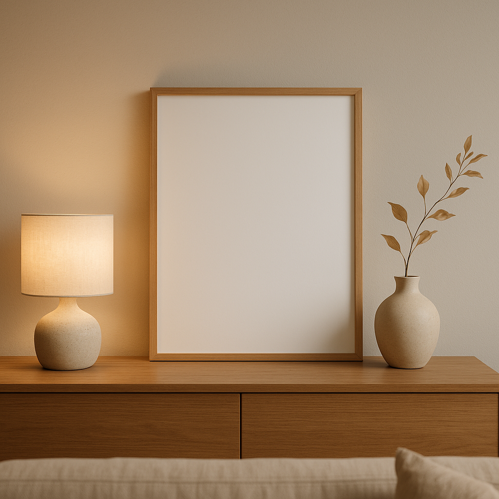 Cadre format A4 design minimaliste pour afficher vos photos et souvenirs en intérieur