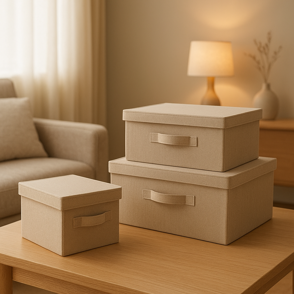 Boîte de rangement cuisine en bois avec poignée, pour un rangement organisé et esthétique.