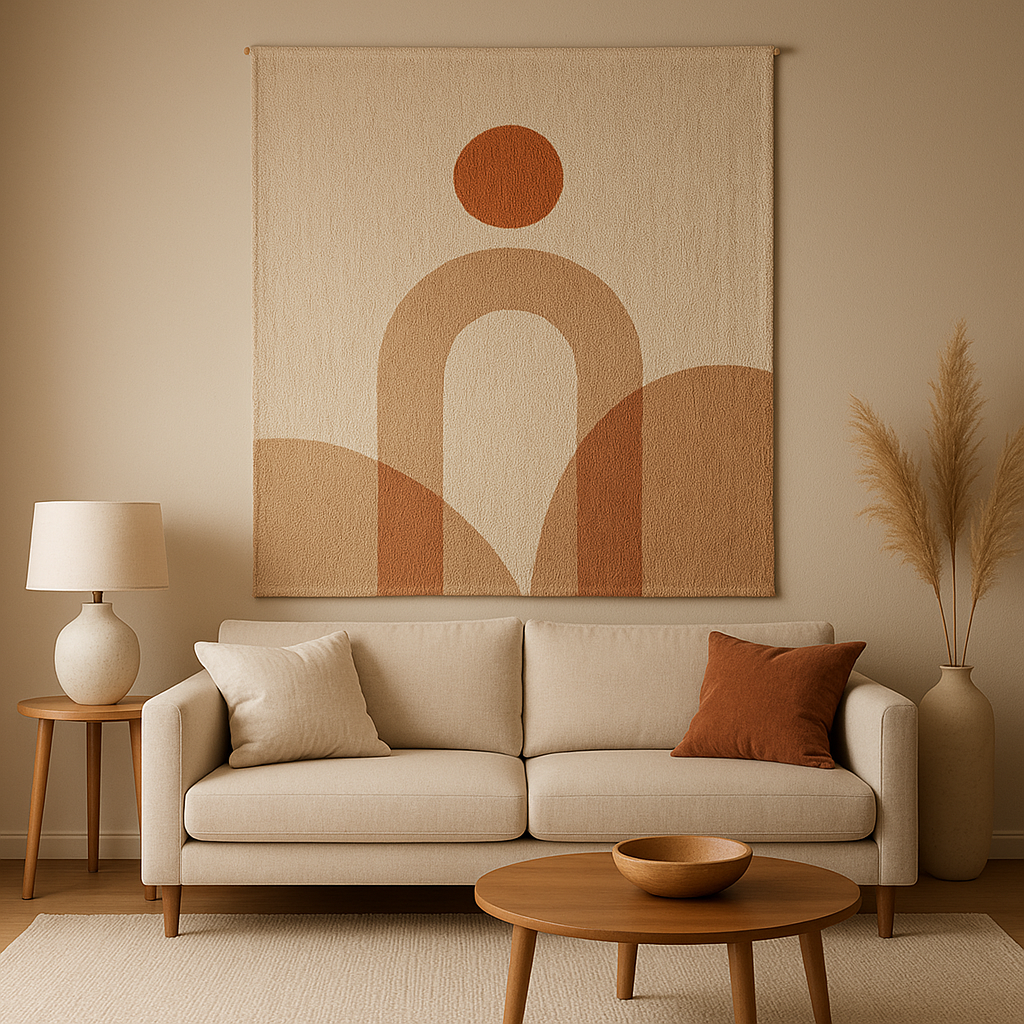 Tapisserie murale salon moderne pour décorer votre pièce de vie avec élégance