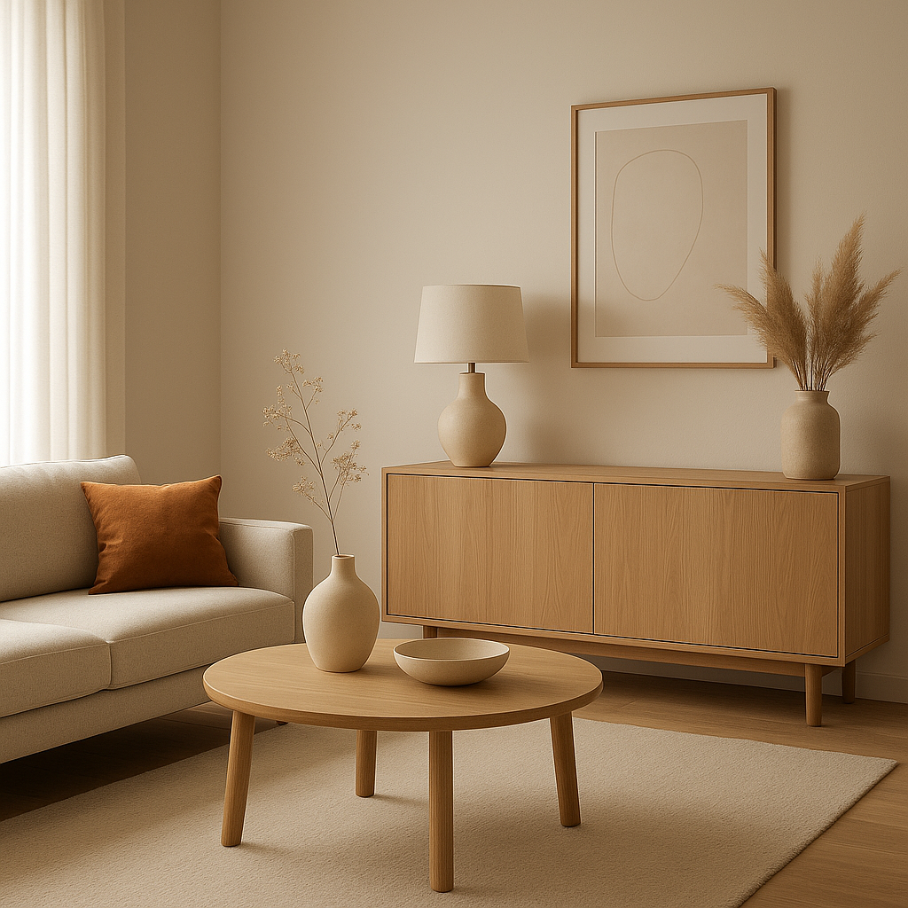 Décoration maison moderne : intérieur épuré avec luminaires design et mobilier contemporain