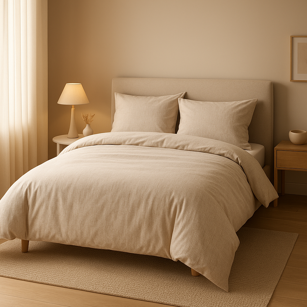 Housse de couette Cyrillus en lin, pour une chambre naturelle et apaisante