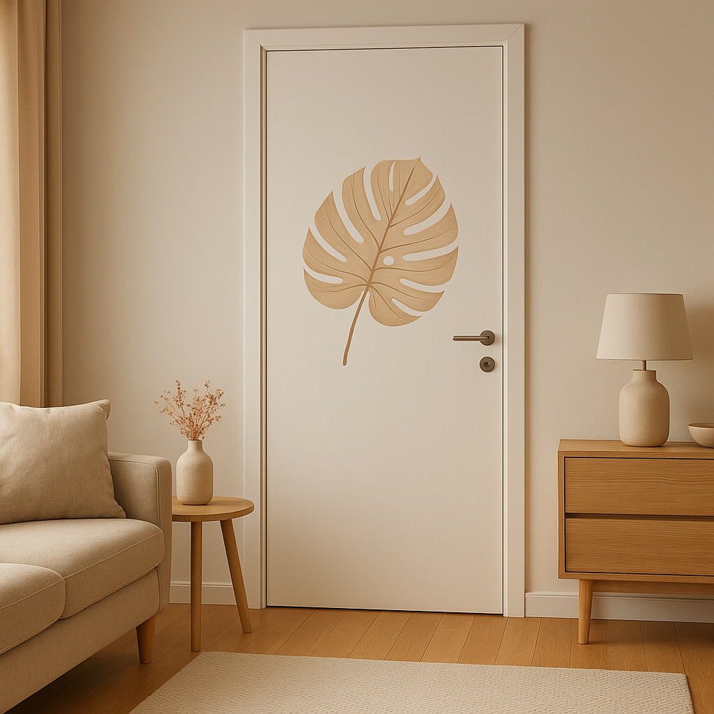 Sticker porte personnalisé pour décorer et identifier vos pièces avec élégance