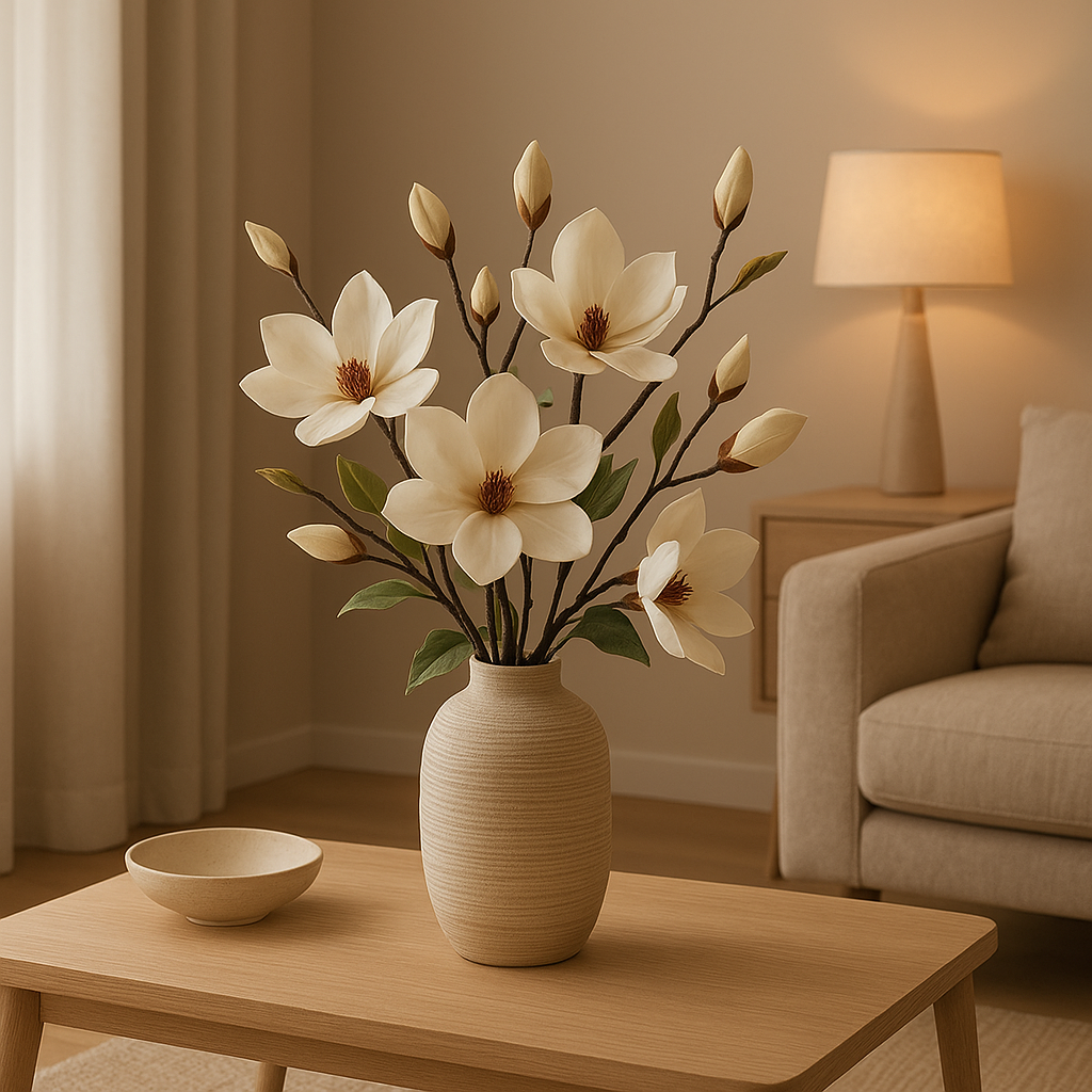 Bouquet de fleurs artificielles décoratives pour une déco intérieure élégante et durable