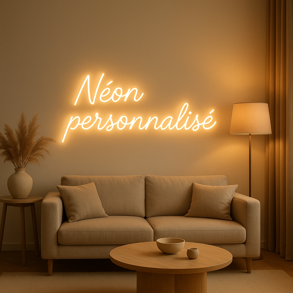 Enseigne néon personnalisé pour décorer votre intérieur avec style et originalité