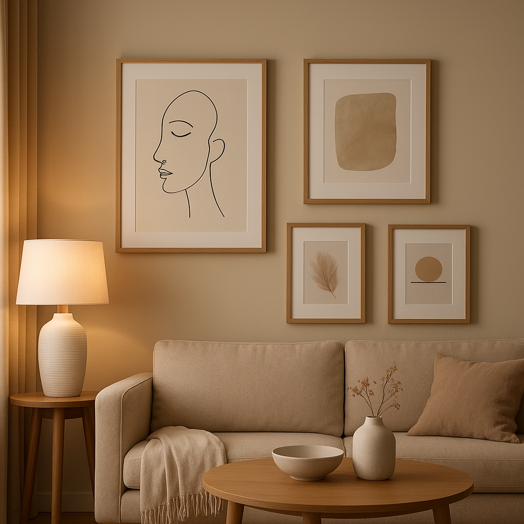 Cadre déco chambre moderne pour embellir votre espace nuit avec élégance