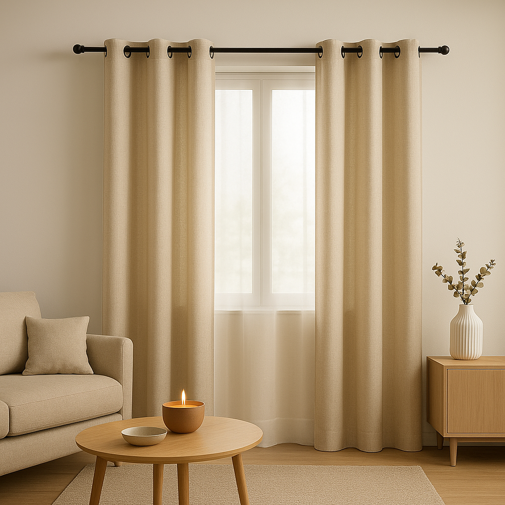 Tringle à rideau sans perçage pour fenêtre, installation facile et réglable