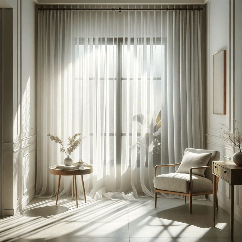 Des voilages aux textures variées pour une décoration raffinée et personnalisée.