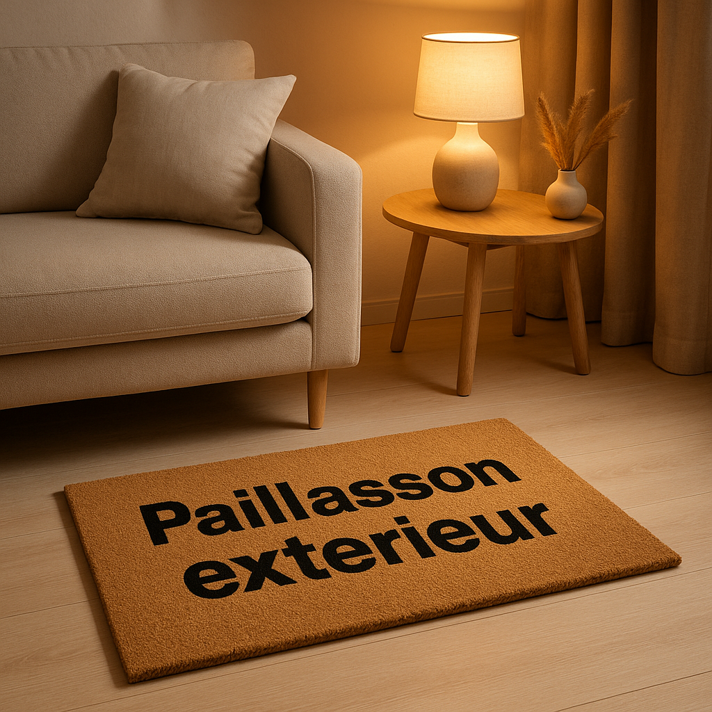 Paillasson extérieur robuste pour protéger votre intérieur de la saleté et de l'humidité.