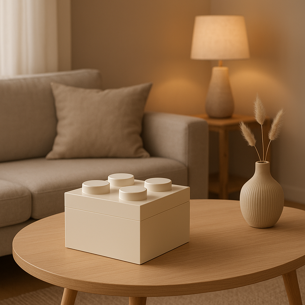 Boîte de rangement Lego avec couvercle transparent pour trier et organiser vos briques de construction.