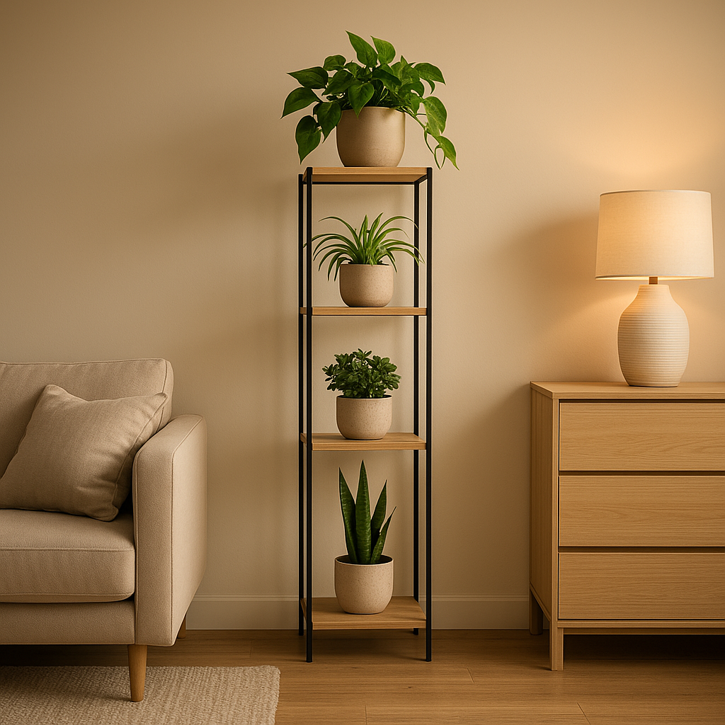 Étagère murale design pour plantes d'intérieur et déco végétale