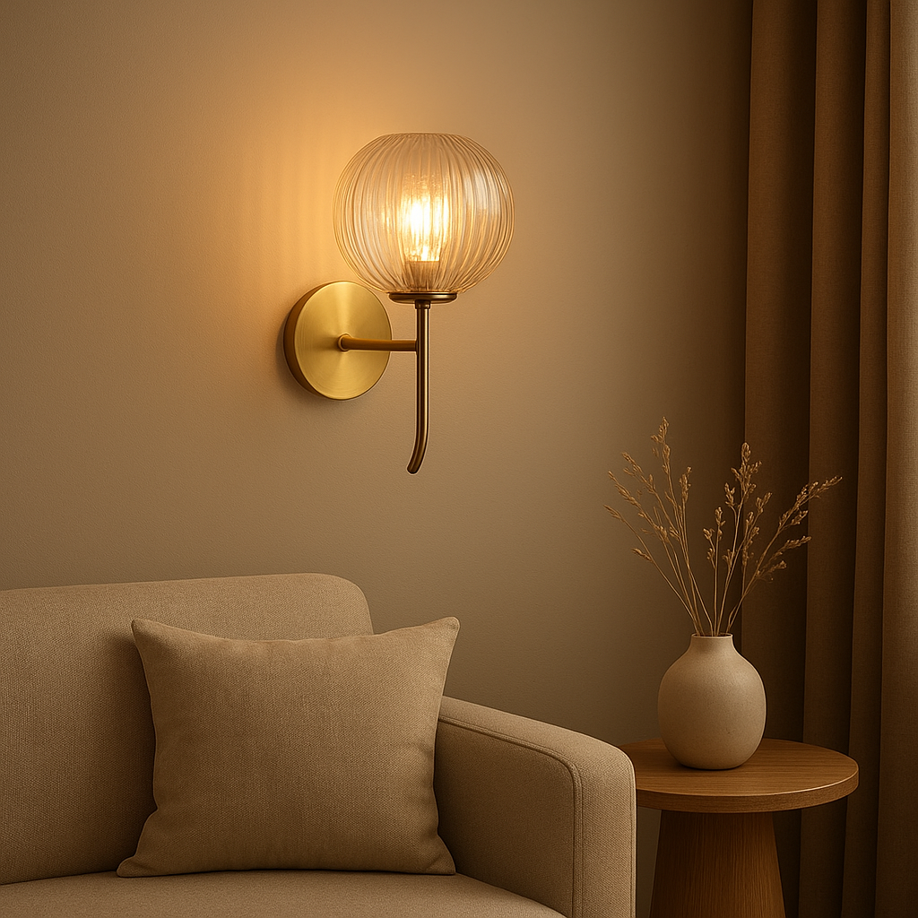 Verre applique murale décoratif pour un éclairage d'ambiance moderne