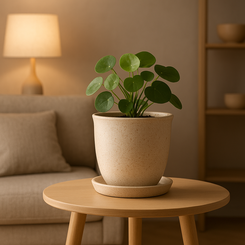 Cache pot original en macramé pour plantes d'intérieur, création artisanale et déco bohème.