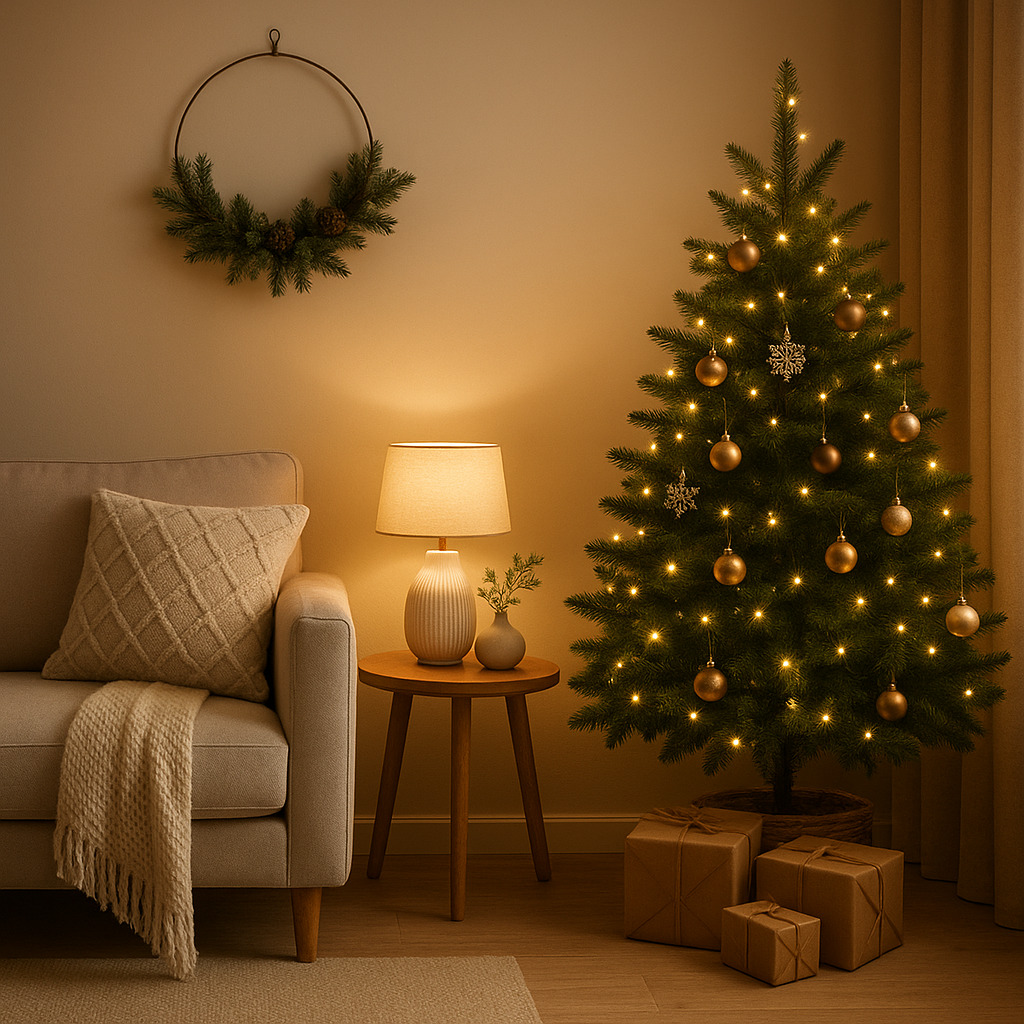 Décoration de Noël élégante pour une ambiance festive et chaleureuse dans votre intérieur