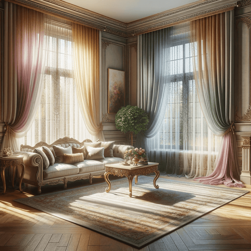 Des voilages délicats, déclinés en une palette de couleurs douces et lumineuses pour apporter une touche de fraîcheur à votre intérieur.