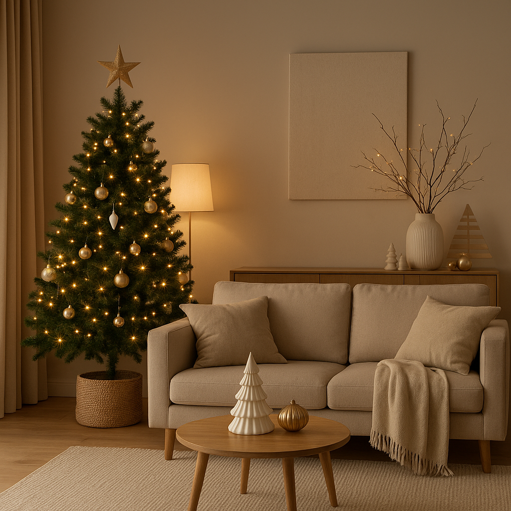 Décoration de Noël originale pour un intérieur festif et élégant