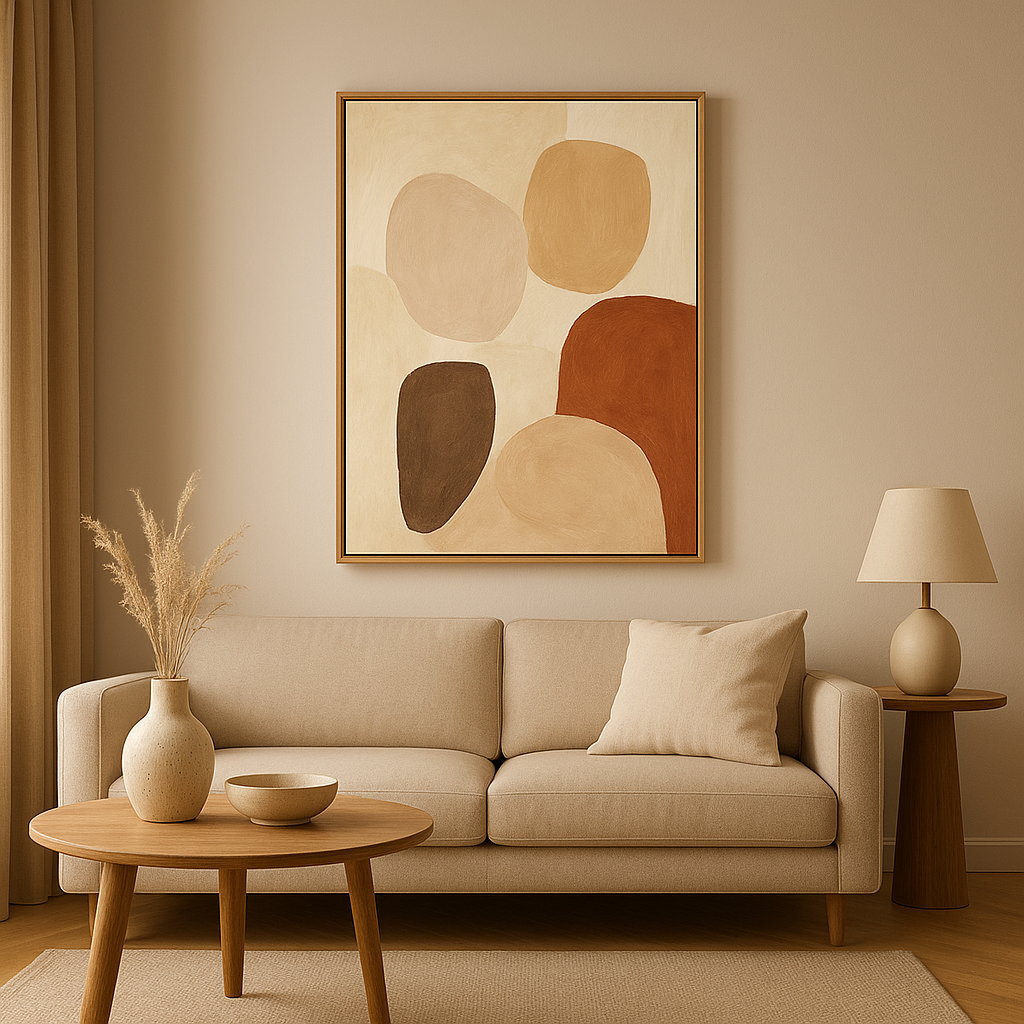 Tableau décoratif moderne pour salon, idée déco murale élégante et contemporaine