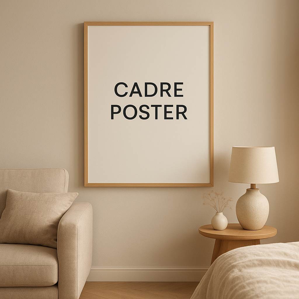 Cadre poster design pour afficher vos plus belles illustrations et photographies