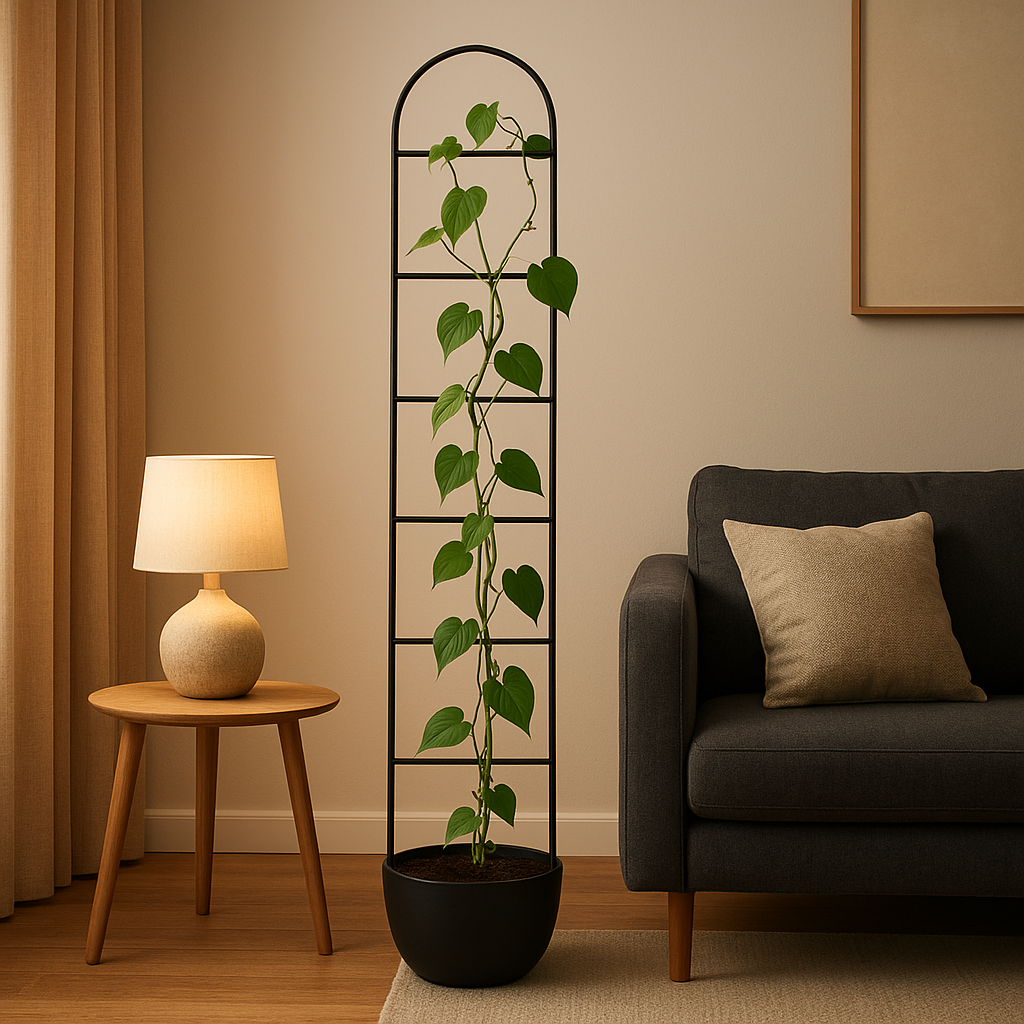 Support plante grimpante intérieur pour tuteur et guidage de lianes décoratives