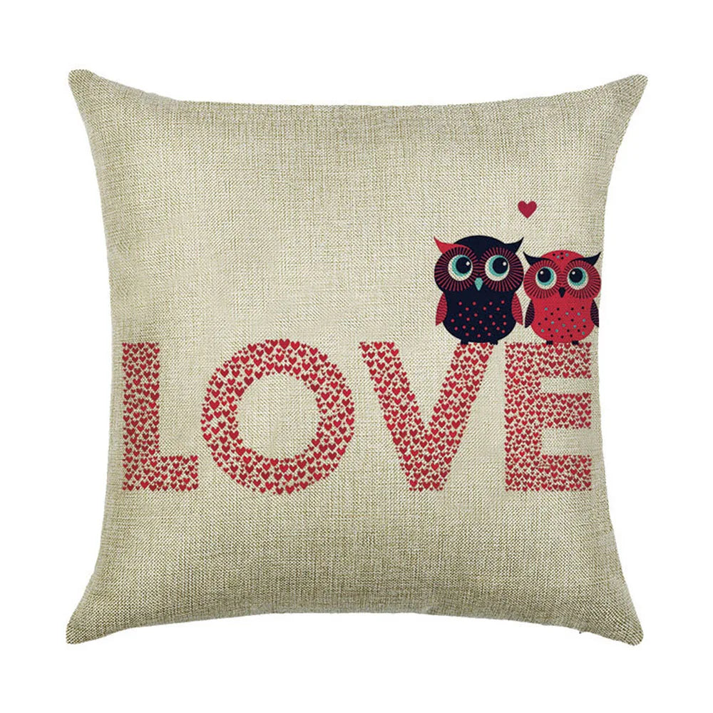coussin décoratif beige imprimé oiseaux mignons moderne textile maison chambre salon confortable