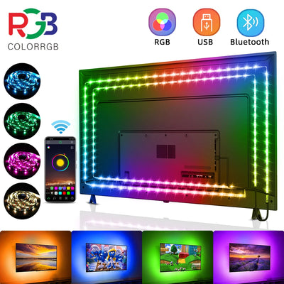 Ruban LED TV RGB USB avec télécommande