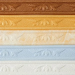 ruban décoratif floral marron beige blanc bleu adhésif pvc classique maison opacité