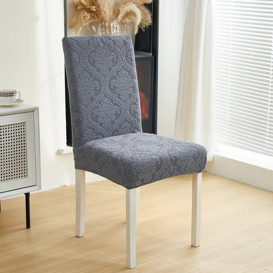 housses chaise polyester spandex brocart floral moderne beige clair extensible qualité supérieure fauteuil mariage