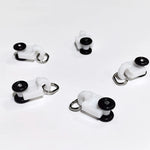 rideau support moderne blanc noir poulies glissière accessoire fixations anneaux électronique