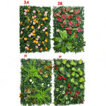 panneau végétal artificiel herbe feuilles fleurs moderne décoration extérieur opacité vert maison