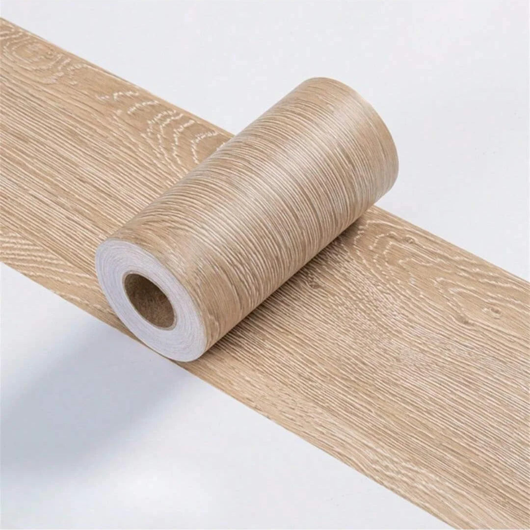papier peint auto adhésif texture bois moderne gris clair beige noir blanc 10cm 5m