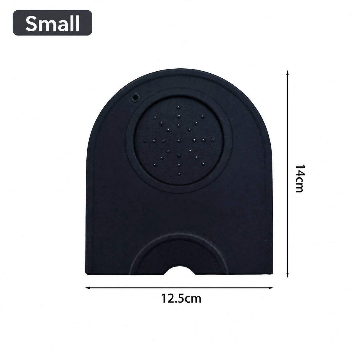 tapis tampon noir anti dérapant silicone géométrique moderne small medium large