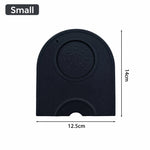 tapis tampon noir anti dérapant silicone géométrique moderne small medium large