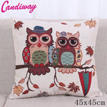 coussin décoratif beige imprimé oiseaux mignons moderne textile maison chambre salon confortable