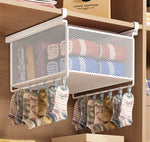 paniers rangement blanc noir maille métal coulissant clips sous armoire moderne économie place