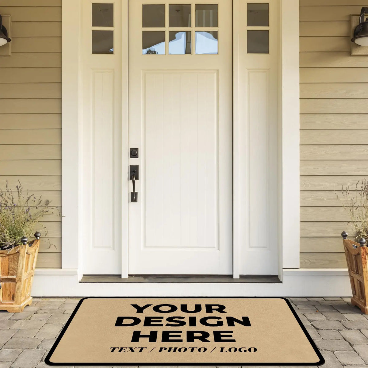 tapis sol antidérapant personnalisable imperméable résistant bactéries moderne multicolore floral