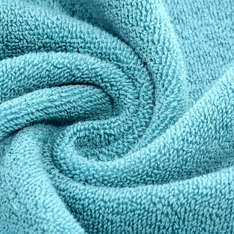 serviettes toilette coton rayées bleu blanc rose pâle absorbantes bain visage salle sport spa